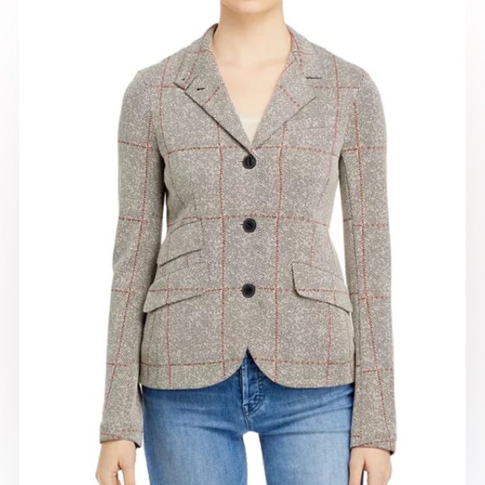 rag & bone Slade Check Print Blazer size 14 - Picture 13 of 13